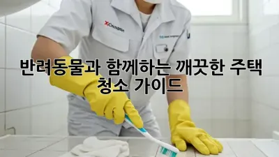 반려동물과 함께하는 깨끗한 주택 청소 가이드